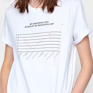 ZARA White Graphic Text T-shirt Top